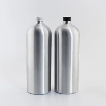1PC 1000ML Tuščias Aliuminio Buteliukai Su Užsukamu Skystas Muilas Metalo Konteineriai, eterinio Aliejaus Butelis, Kosmetika Konteinerių 1L