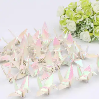 200PCS White Pearl Popieriaus lapą Sulankstyti Origami Gerves 