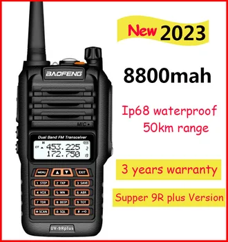 2023 Baofeng UV 9R plius Atnaujinti uv9r 40 km 50km walkie talkie 10W hf transiveris vhf uhf kumpis radijo ilgo nuotolio CB radijo stotis