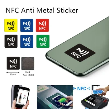 3/6pcs/Daug NFC Lipdukai NFC 216 Žymes Stabdžių Metalo RDA lipni etiketė, lipdukas NFC216 Žymeklį PET Medžiaga NFC Telefonai