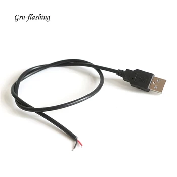 50cm 100cm DC 5V USB Jungtis, maitinimo Laidas linija 2pin USB Lizdas, Maitinimo Laido Jungtis naudoti 3528 5050 WS2812 LED Juostelės Žibintai