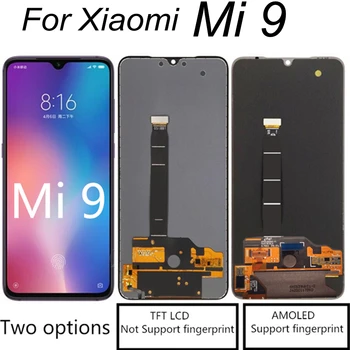 AMOLED & TFT LCD Xiaomi MI 9 LCD Ekranas Jutiklinis Ekranas skaitmeninis keitiklis Asamblėjos Pakeisti Xiaomi Mi9 M1902F1G LCD Ekranas