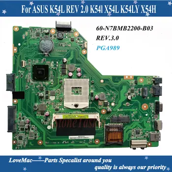 Aukštos kokybės 60-N7BMB2200-B03 už ASUS K54L REV 2.0 K54l X54L K54C X54H Nešiojamojo kompiuterio motininės Plokštės DDR3 100% testuotas