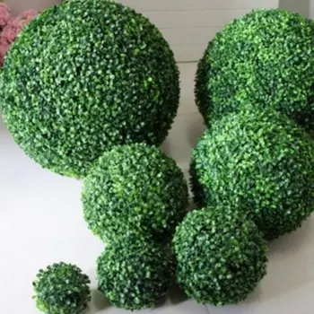 Didelė Lauko dekoratyviniai augalai plastiko žolė Žalia kamuolys Dirbtinių Augalų Kamuolys literatūra dekoratyvinio strzyżenia krūmų, Medžių Boxwood Vestuves