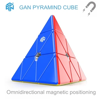 GAN kubas 3x3x3 Magnetinė piramidė kubas 3*3*3 Greitis kubo GAN magiškasis kubas 3x3x3 Įspūdį cubo magico Profissional Kubo Žaidimas kubas Žaislai