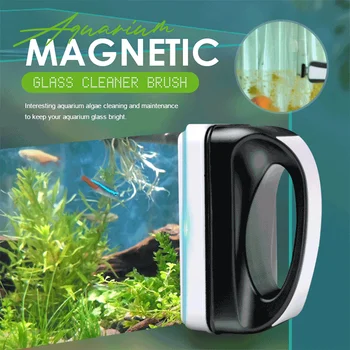 Mini Magnetinis Akvariumo Stiklo Valiklį Teptuku Žuvų Bako Valymas Žuvų Bakas Akvariumas Švaresnis Teptuku Grandiklis, Akvariumas