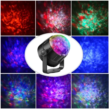 Muzikos, Šviesos, Nuotolinio Valdymo Balsu Kontroliuojamos LED RGB Šviesos Spalvinga Etape Gimtadienio DJ Disco Automobilių Baras 