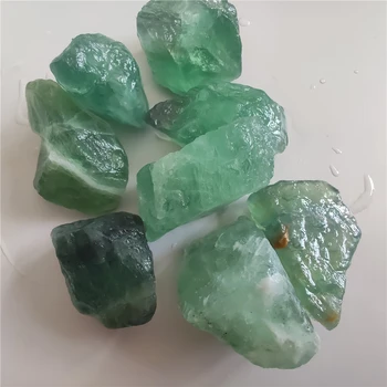 Natūrali Žalioji Fluorito Žalias Akmuo Kristalas Fluorito Nereguliarus Akmens Papuošalai Priėmimo 