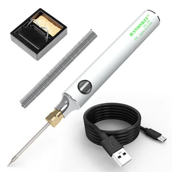 OLED Ekranas TS80P Mini USB Elektros Skaitmeninis lituoklio Rinkinys Temperatūra Suvirinimo Įranga, Temperatūra Reguliuojama 8W 5V Balta