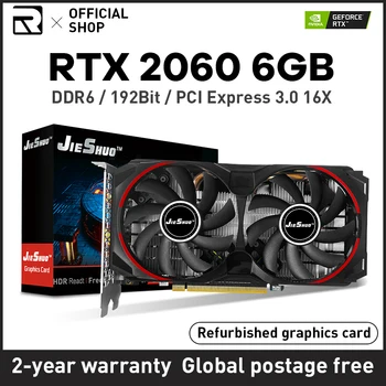 RTX 2060 6G vaizdo Korta NVIDIA GDDR6 192bit PCI Express 3.0 x 16 GPU rtx2060 6GB Vaizdo plokštė Darbalaukio Žaidimų